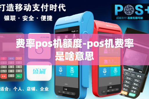 费率pos机额度-pos机费率是啥意思-第1张图片-POS机中心