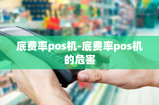 底费率pos机-底费率pos机的危害-第1张图片-POS机中心