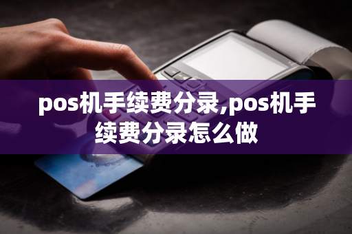 pos机手续费分录,pos机手续费分录怎么做-第1张图片-POS机中心