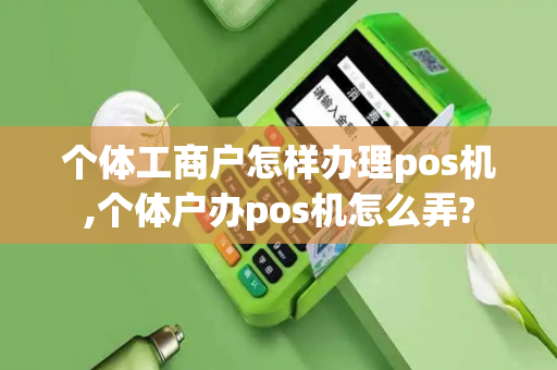 个体工商户怎样办理pos机,个体户办pos机怎么弄?