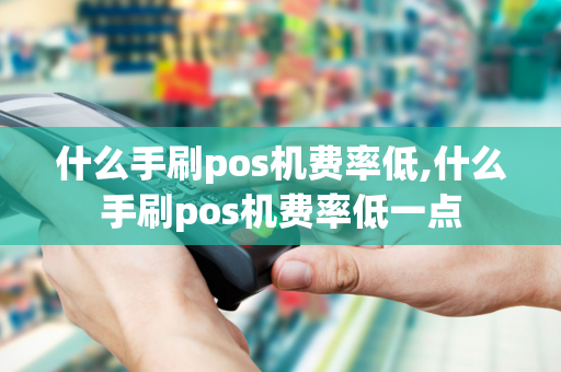 什么手刷pos机费率低,什么手刷pos机费率低一点