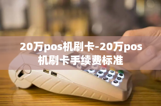 20万pos机刷卡-20万pos机刷卡手续费标准