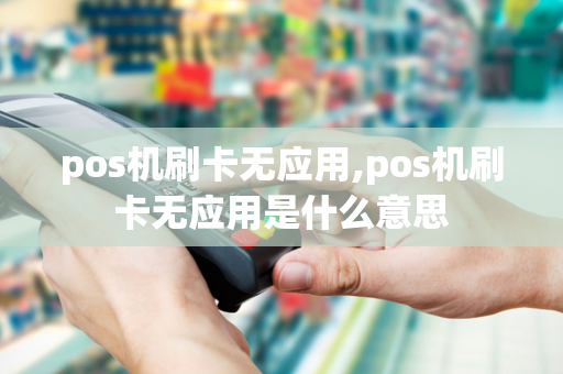 pos机刷卡无应用,pos机刷卡无应用是什么意思