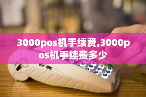 3000pos机手续费,3000pos机手续费多少