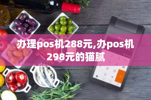 办理pos机288元,办pos机298元的猫腻