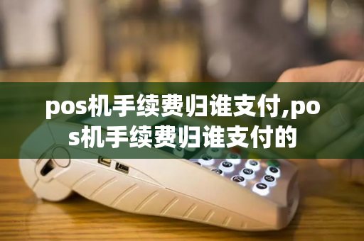 pos机手续费归谁支付,pos机手续费归谁支付的-第1张图片-POS机中心