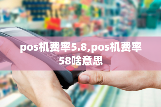 pos机费率5.8,pos机费率58啥意思-第1张图片-POS机中心