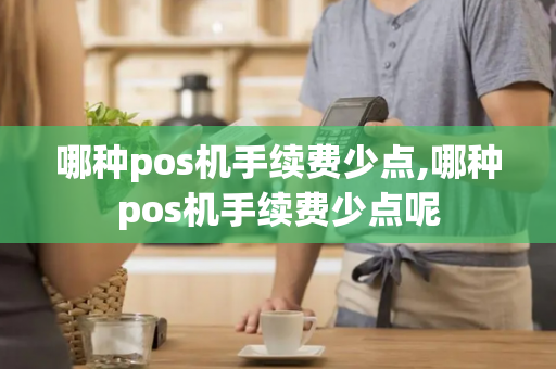 哪种pos机手续费少点,哪种pos机手续费少点呢