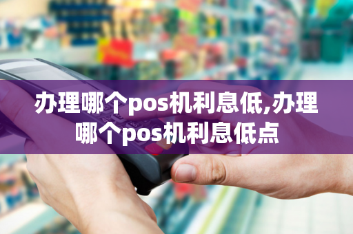 办理哪个pos机利息低,办理哪个pos机利息低点